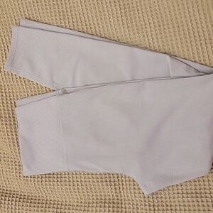 Vuori Light Gray Ribbed Leggings, medium